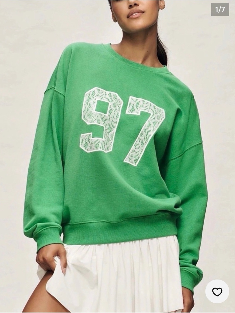 Anthropologie Beach Riot Green Sweatshirt
